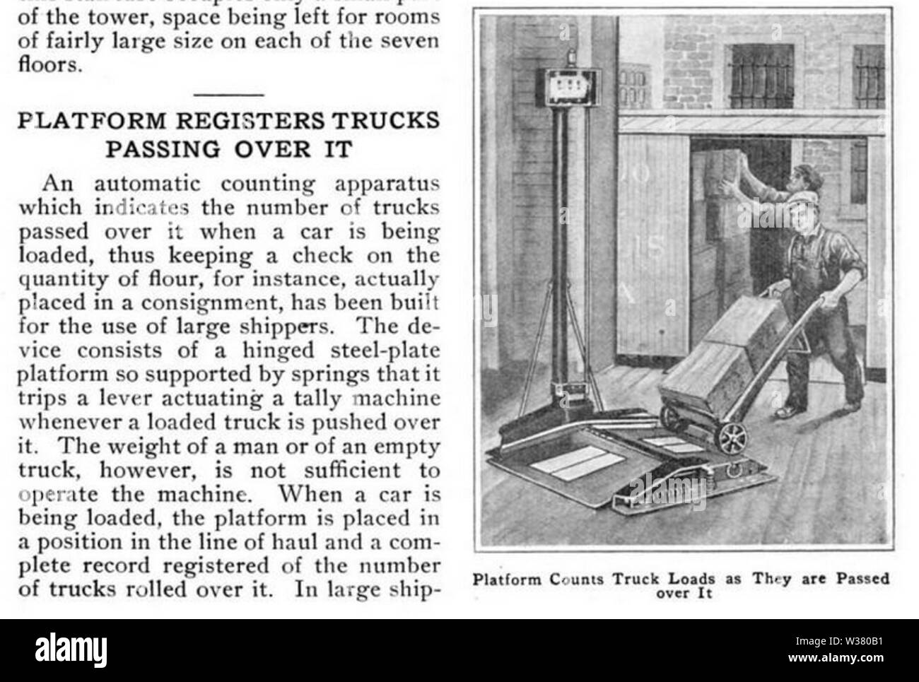 Lkw und Pkw in Popular Mechanics 1914 v22 N5 p699 Stockfoto