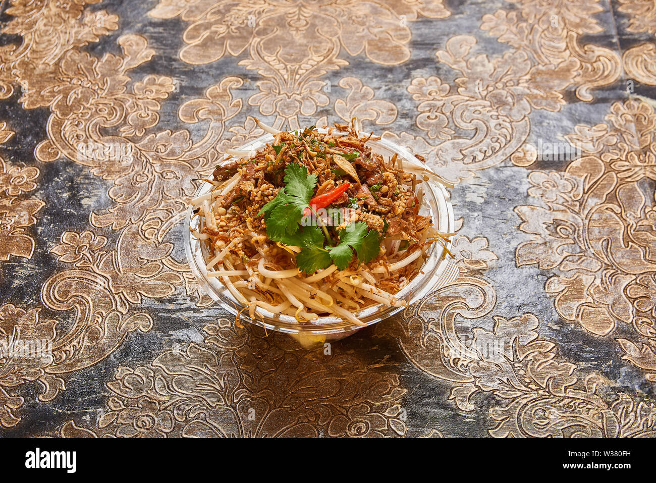 Rindfleisch Sojabohnensprossen Salat Stockfoto