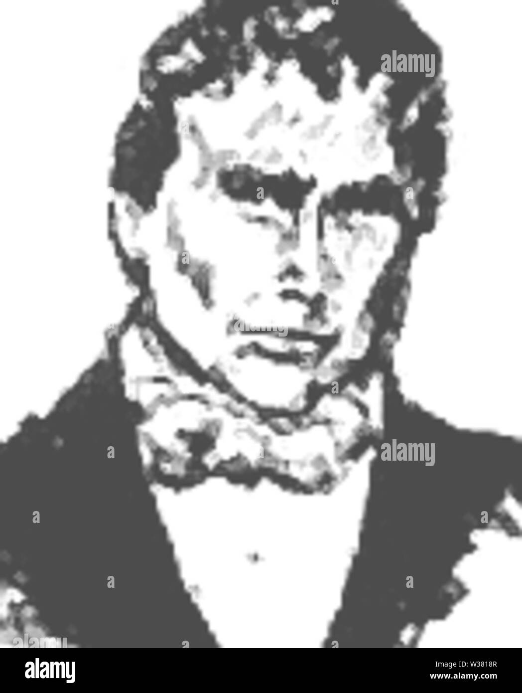 Zwei Stickney ca. 1836 Zeichnung Stockfoto