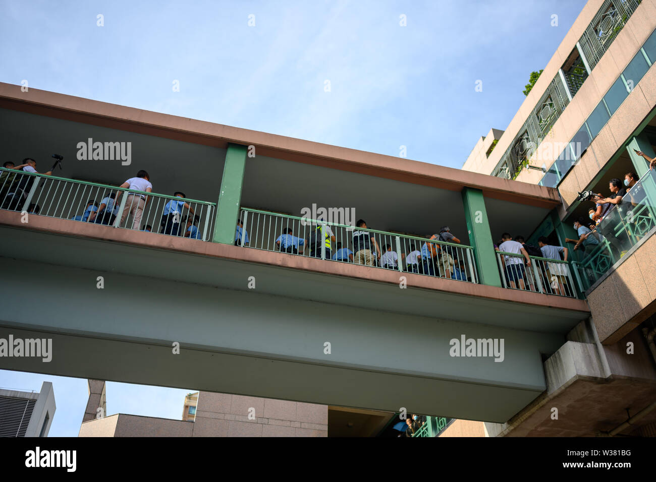 Hongkong - Juli 13, 2019: Hongkong 713 Protest gegen Wasser waren Händler und Auslieferung Rechnung. Stockfoto