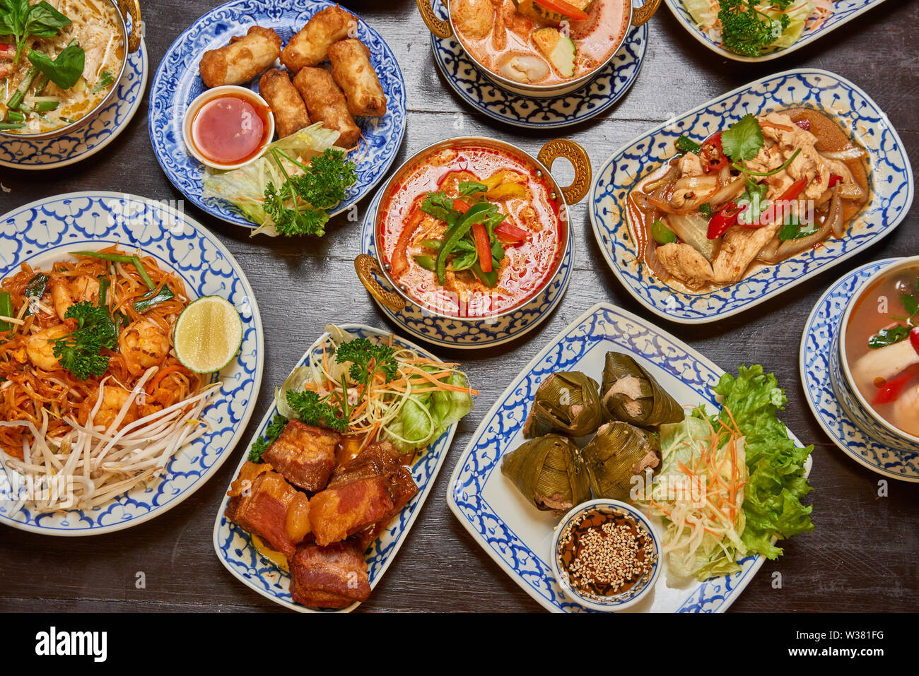 Thai Food platter Stockfoto