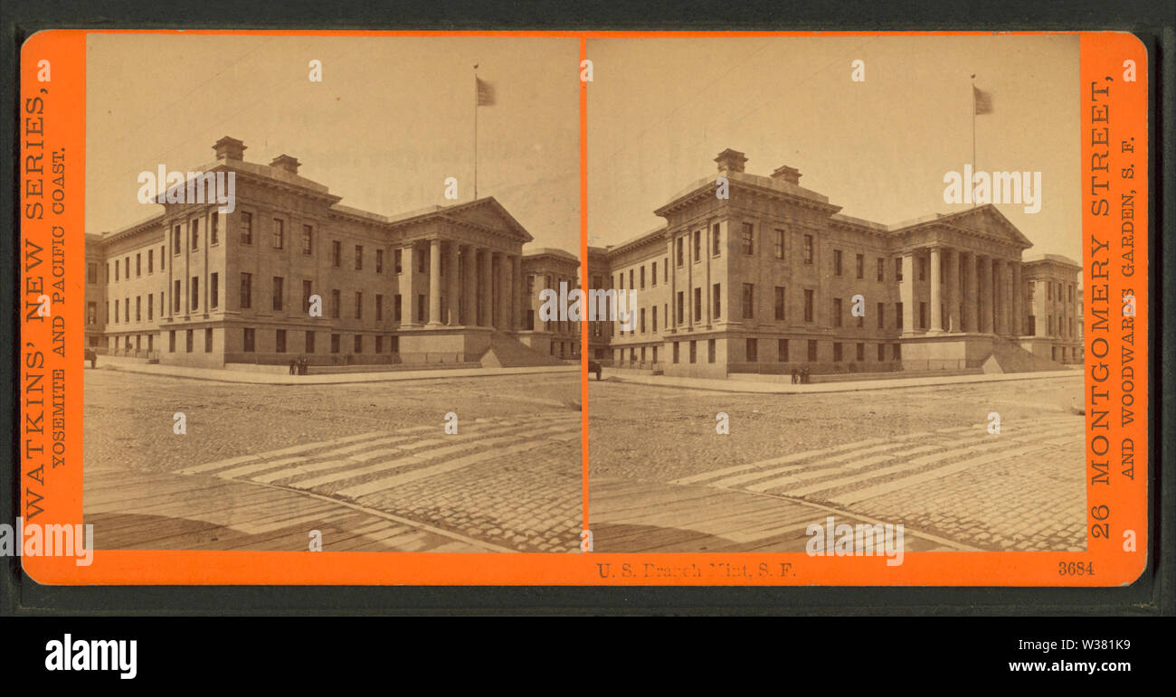 Uns Zweig Minze, SF, von Robert N Dennis Sammlung von stereoskopische Ansichten 2. Stockfoto