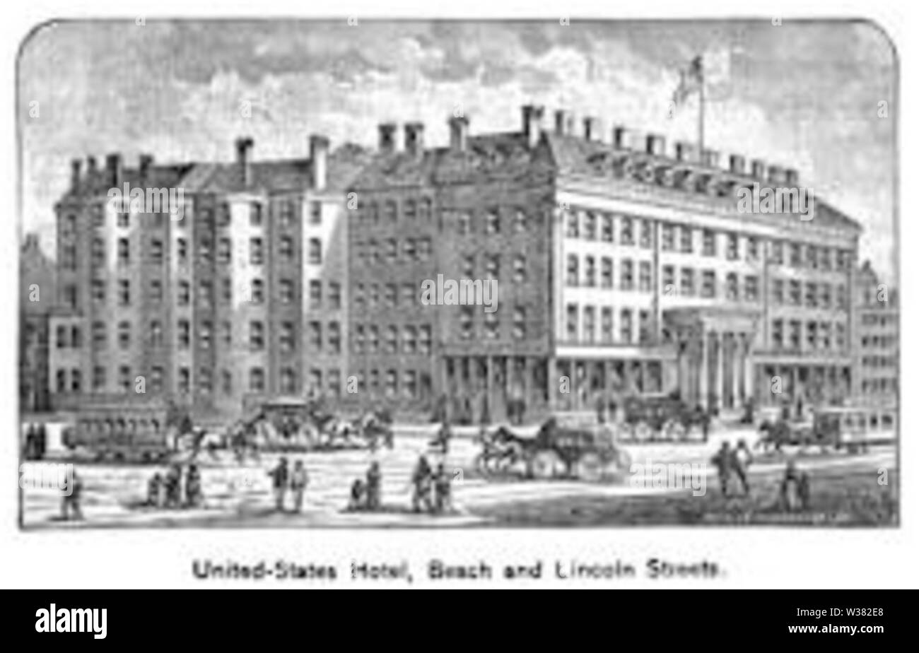 Empfangsteam LincolnSt KingsBoston 1881 Stockfoto