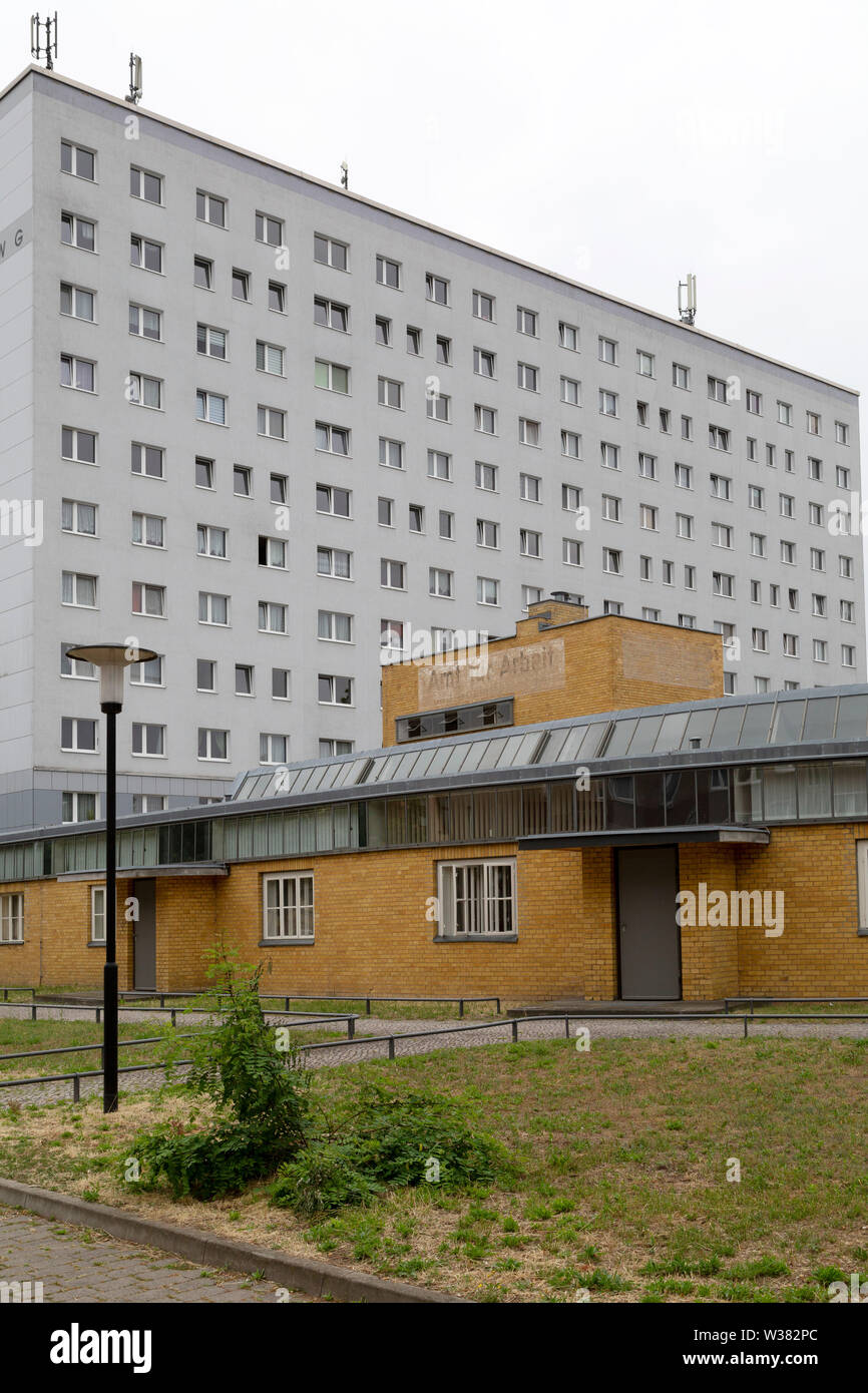 Das historische Arbeitsamt (Historisches Arbeitsamt) in Dessau, Deutschland. Stockfoto