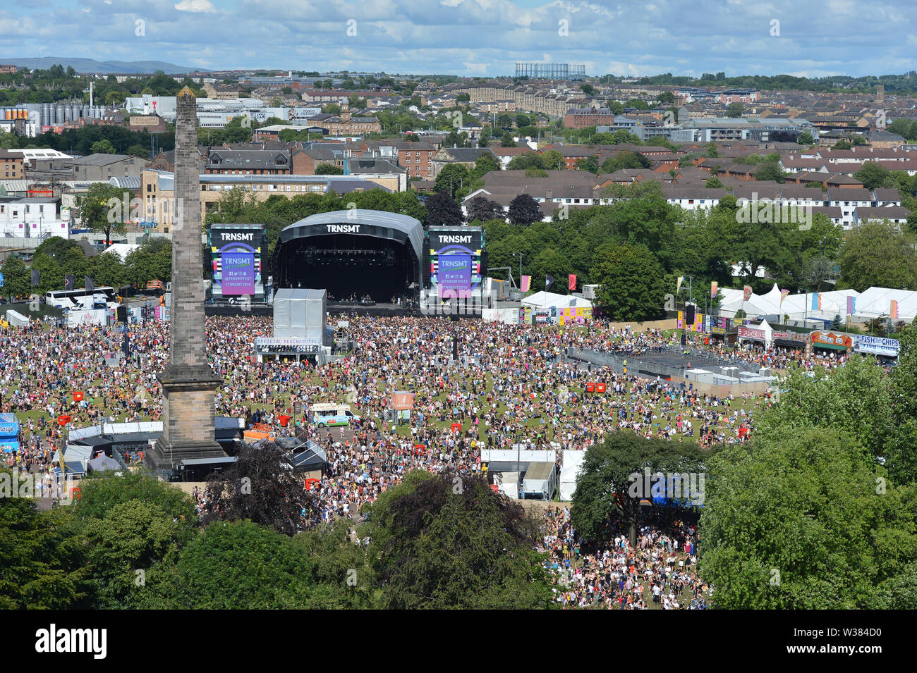 Glasgow, UK. 13. Juli, 2019. DMA's live im Konzert an TRNSMT Music Festival auf der großen Bühne. Credit: Colin Fisher/Alamy leben Nachrichten Stockfoto