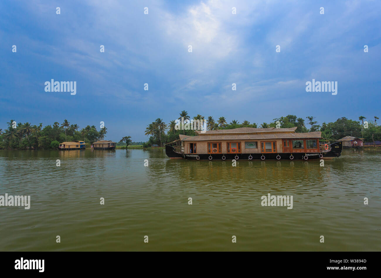 Alleppey Hausboot Stockfoto