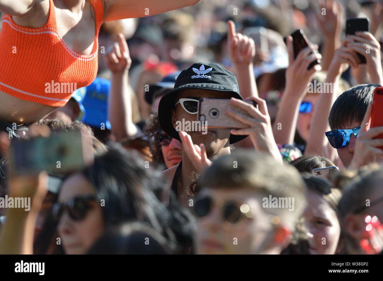 Glasgow, UK. 13. Juli, 2019. Richard Ashcroft live im Konzert an TRNSMT Music Festival auf der großen Bühne. Credit: Colin Fisher/Alamy leben Nachrichten Stockfoto