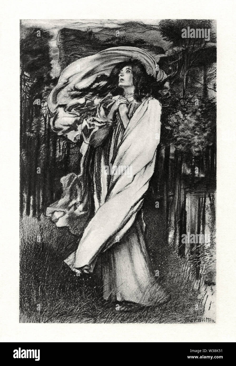 WEF Britten - Die frühen Gedichte von Alfred Lord Tennyson - Oenone Stockfoto