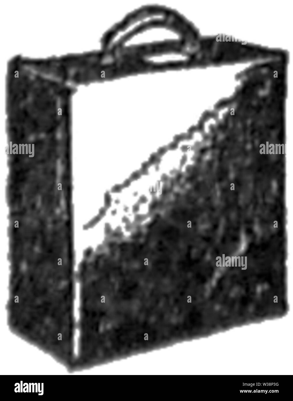 WeirdTalesv 36 n1 PG 006 Schreibmaschine Tragetasche Stockfoto