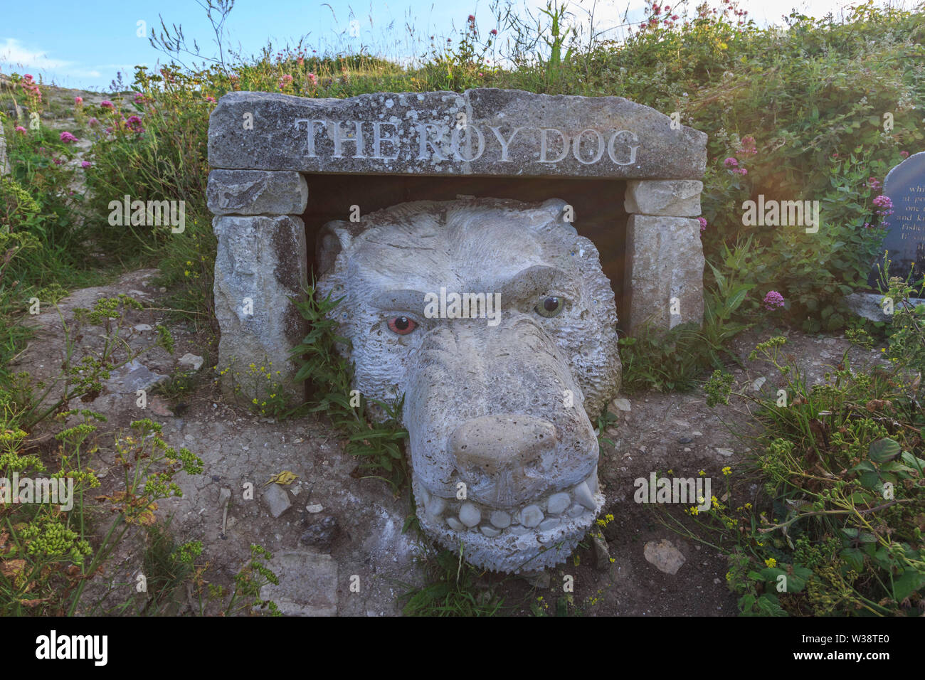 Isle of Portland, Bruchstein Skulpturenpark tout, in der Nähe von Weymouth, Dorset, England, Großbritannien Stockfoto