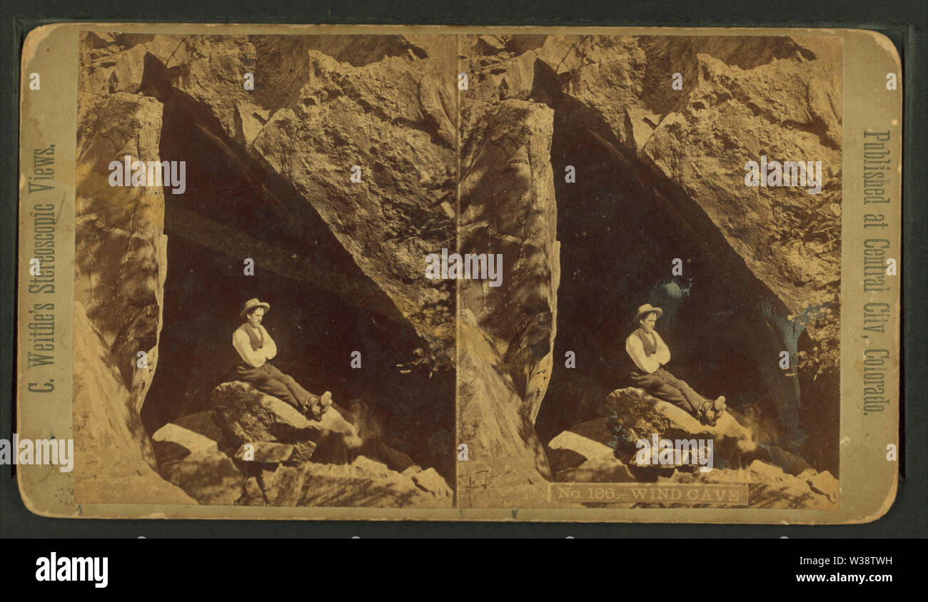Wind-Höhle, von Weitfle, Charles, 1836-1921 Stockfoto