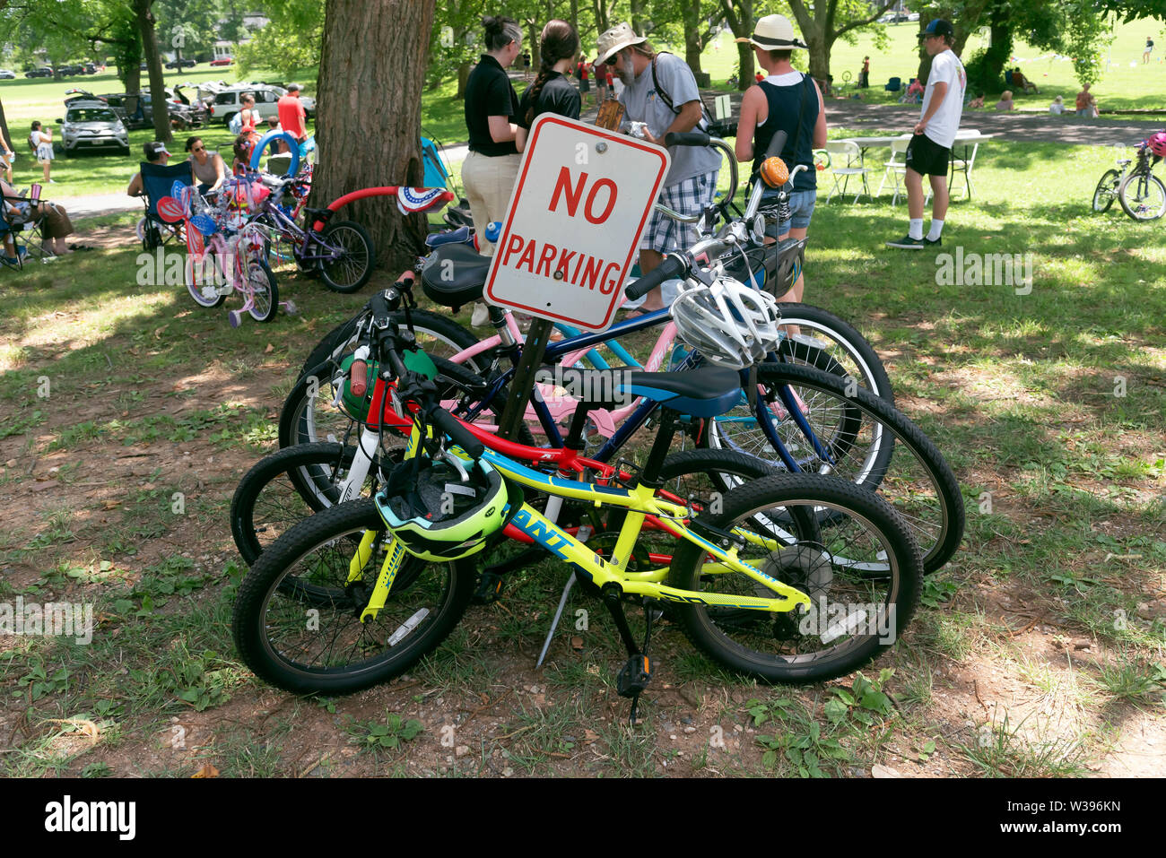 Altmodische 4 im Juli Fest, Doylestown, PA, USA Stockfoto