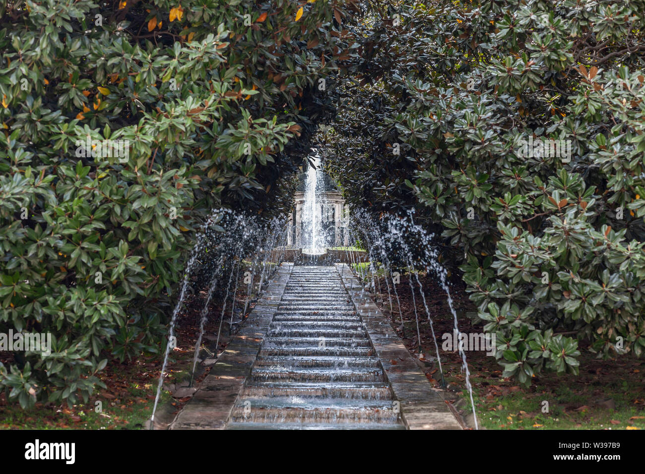 Barcelona. Öffentliche Garten von Joan Maragall, Montjuic Park. Stockfoto