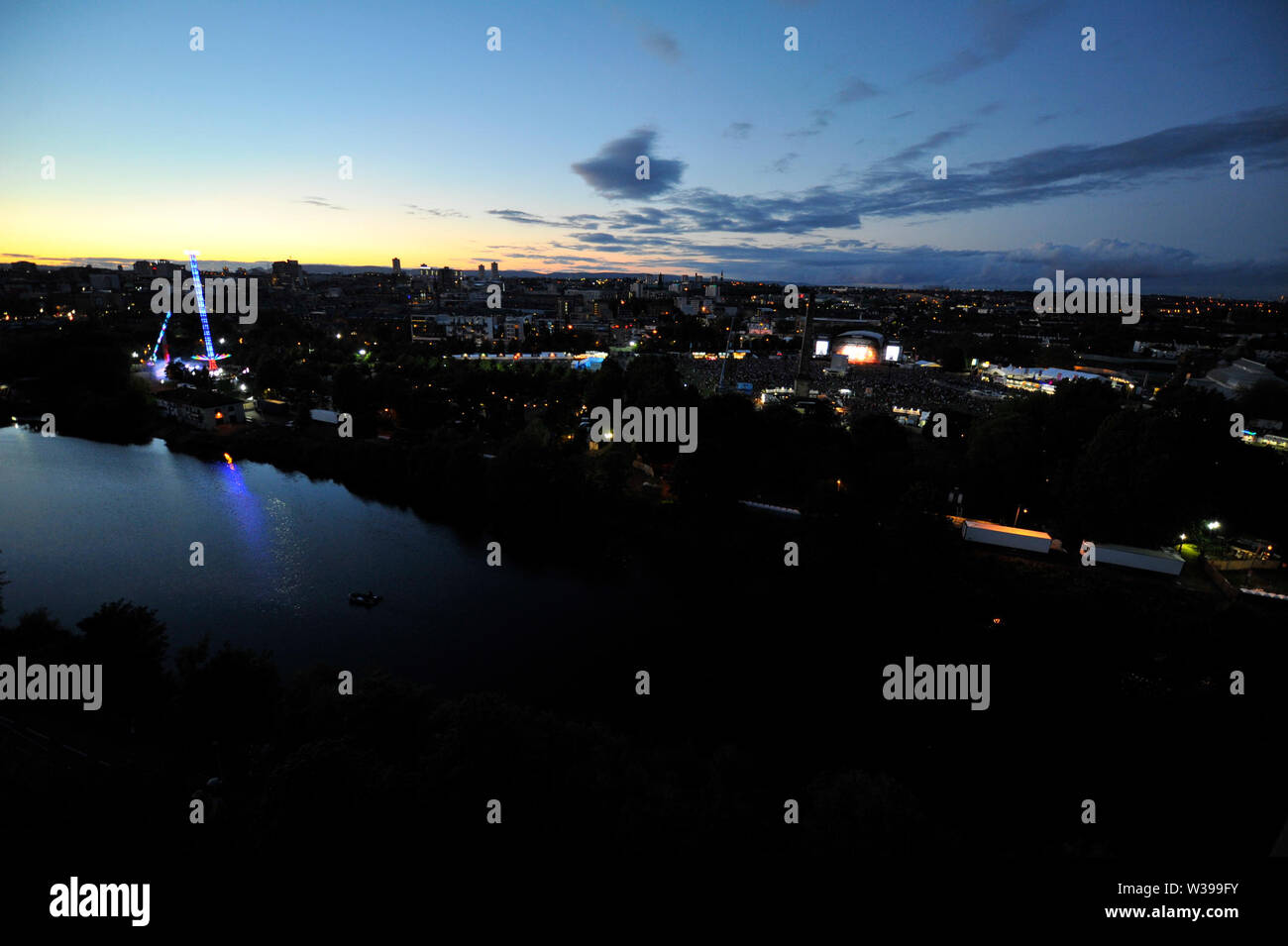 Glasgow, UK. 13. Juli 2019. Wels und der Bottlemen TRNSMT 2019 live in Glasgow am Grün. Credit: Colin Fisher/Alamy Leben Nachrichten. Stockfoto