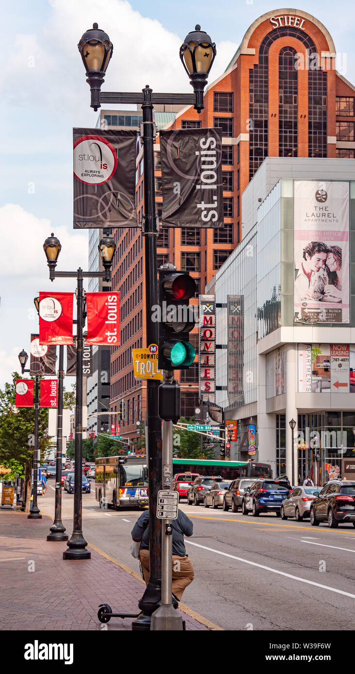 St. Louis Charleston Avenue - SAINT LOUIS. USA - Juni 19, 2019 Stockfoto