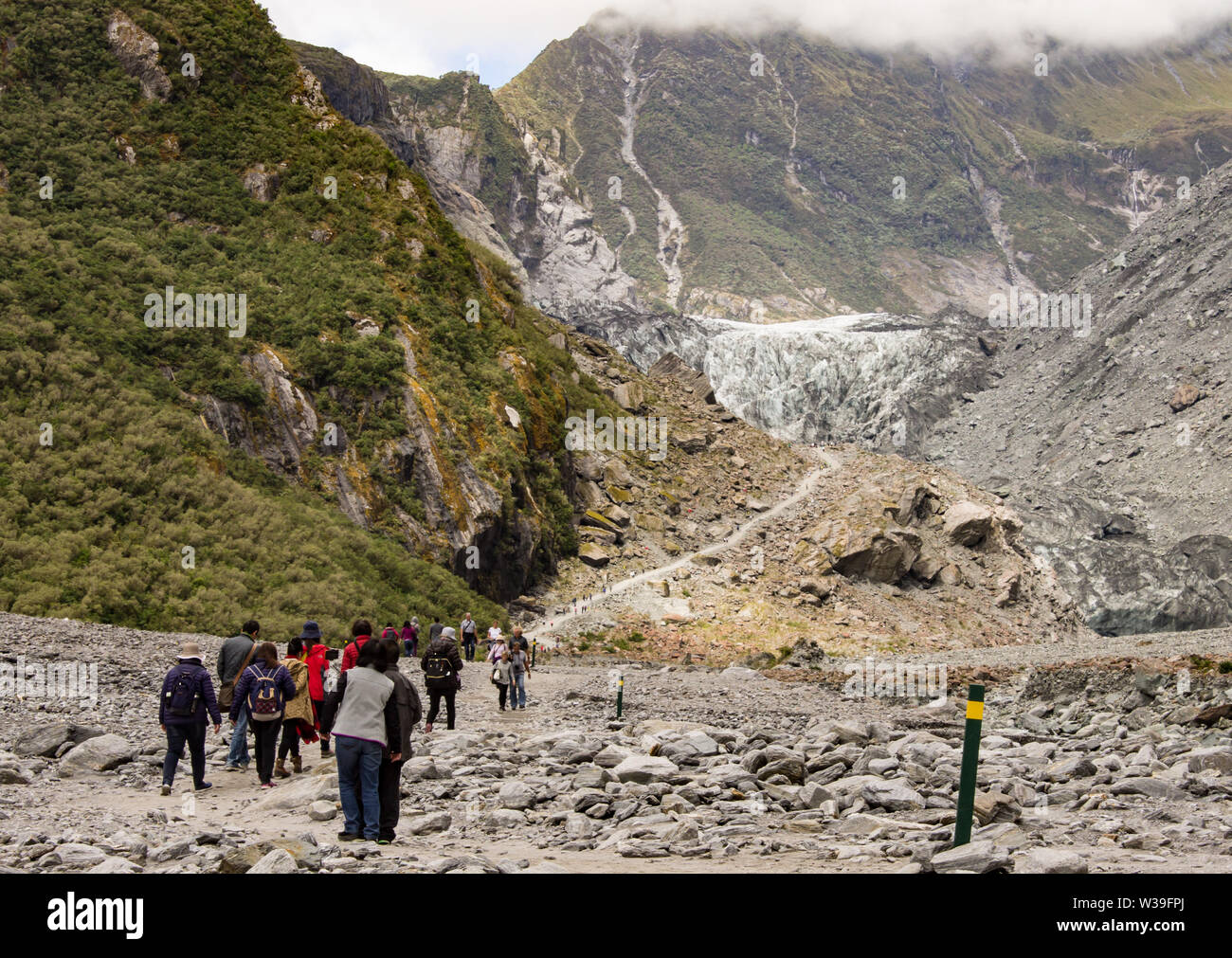 Fox Gletscher blick auf der Südinsel von Neuseeland Stockfoto