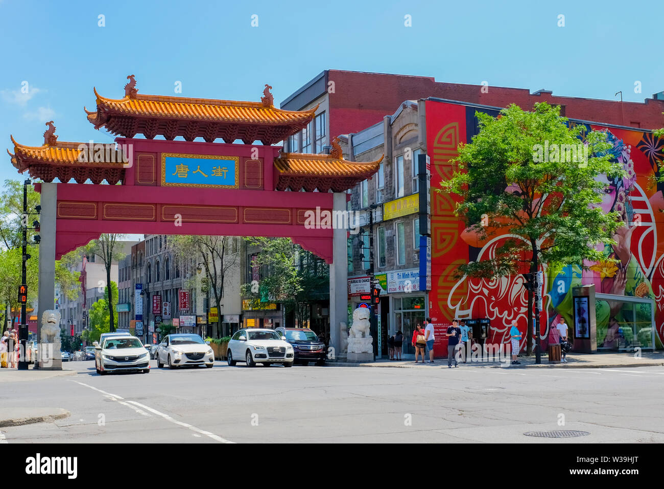 Tore von Chinatown, Montreal, Kanada Stockfoto