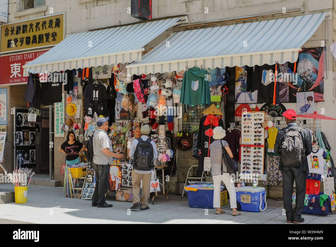 Kommerzielle Fußgängerzone, Chinatown, Montreal Stockfoto