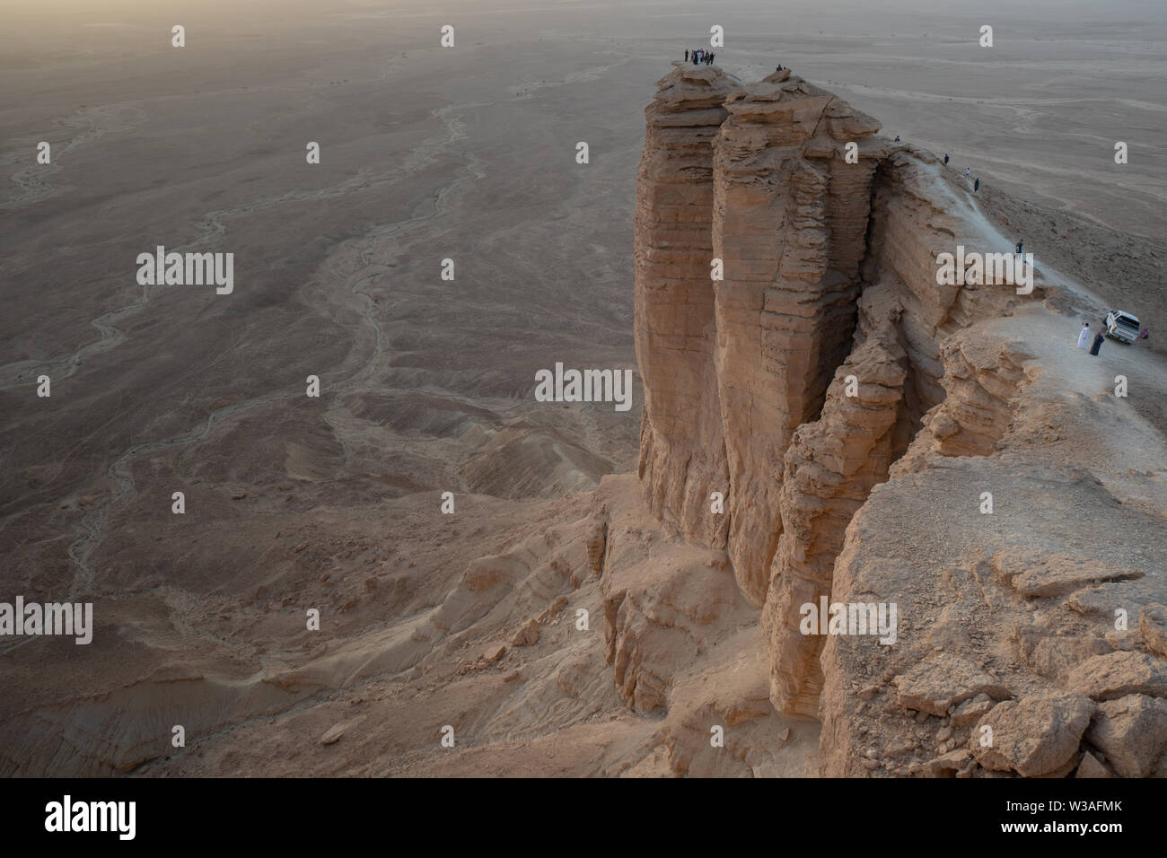 Rand der Welt in der Nähe von Riad in Saudi-Arabien Stockfoto