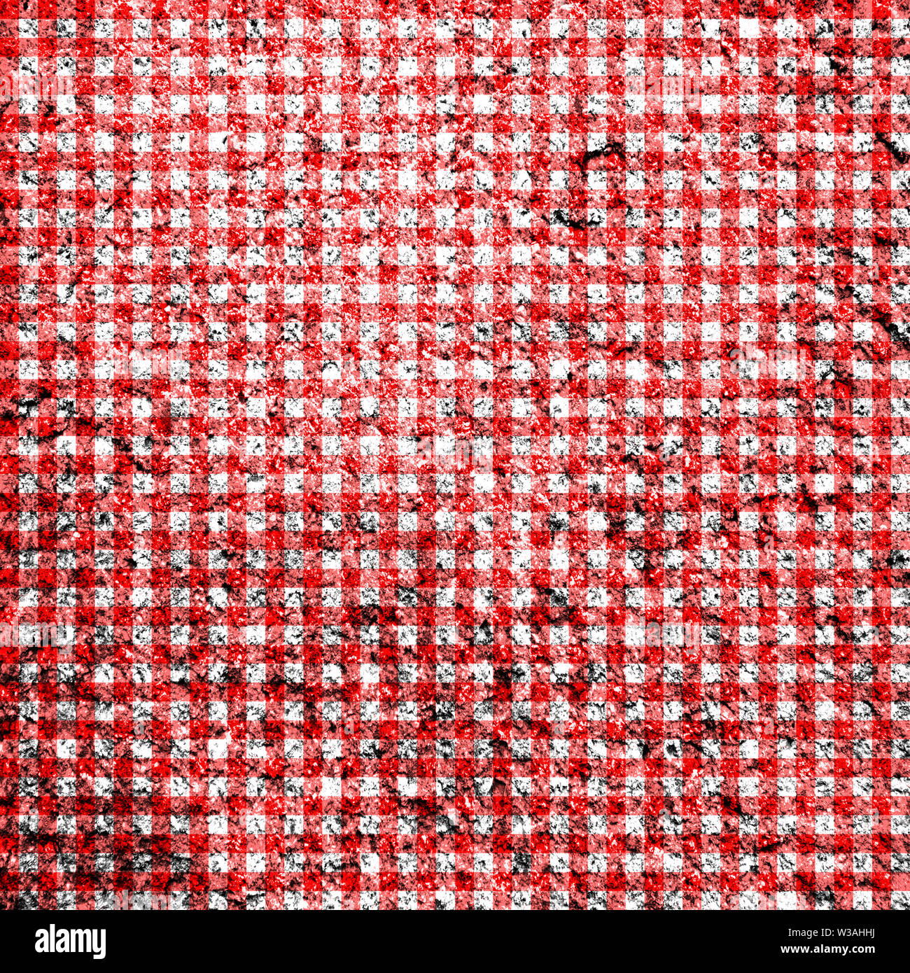 Verzweifelt und weiß Classic Red gingham Abbildung: Muster Stockfoto