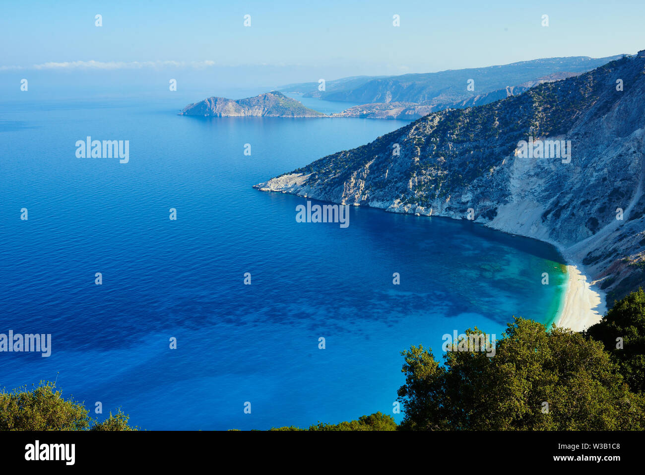 Platia Ammos Strand Stockfoto