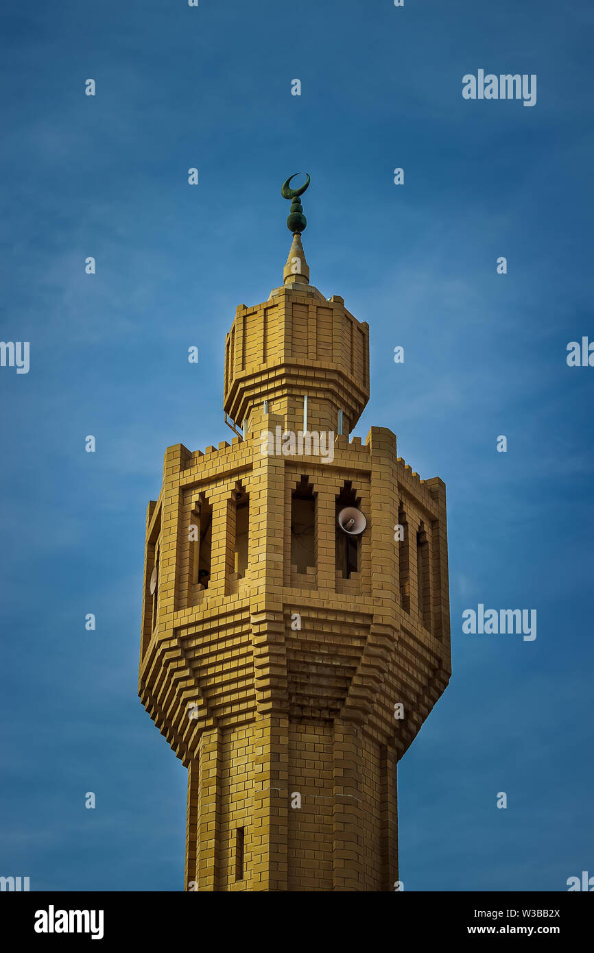 Moschee Minarett - Dammam Saudi Arabien Stockfoto