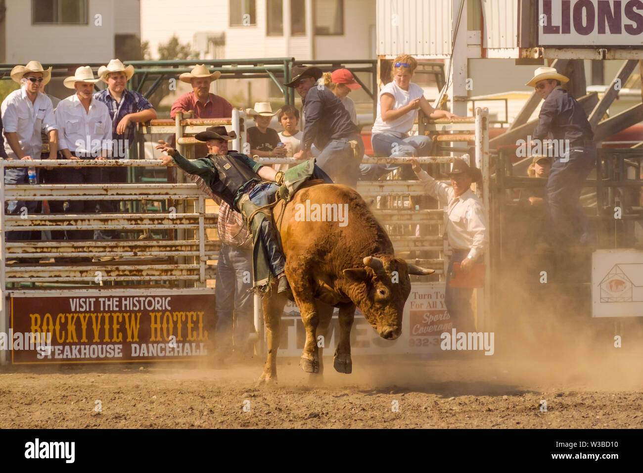 Rodeo Ereignis in Cochrane, Alberta, Kanada Stockfoto