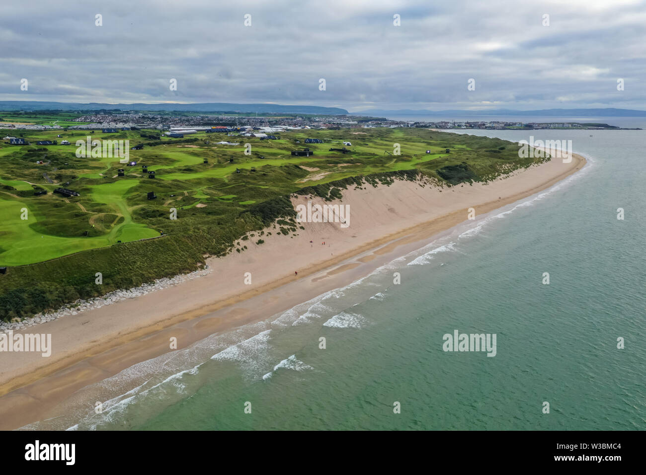 Royal Portrush und Whiterocks Strand Stockfoto
