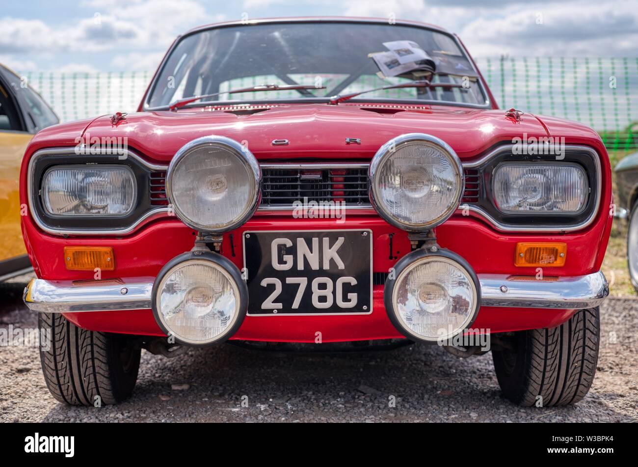 Ford Escort Mexiko an Autofest, Winchester Auto Scheune, Sutton Scotney, Hampshire, Großbritannien Stockfoto