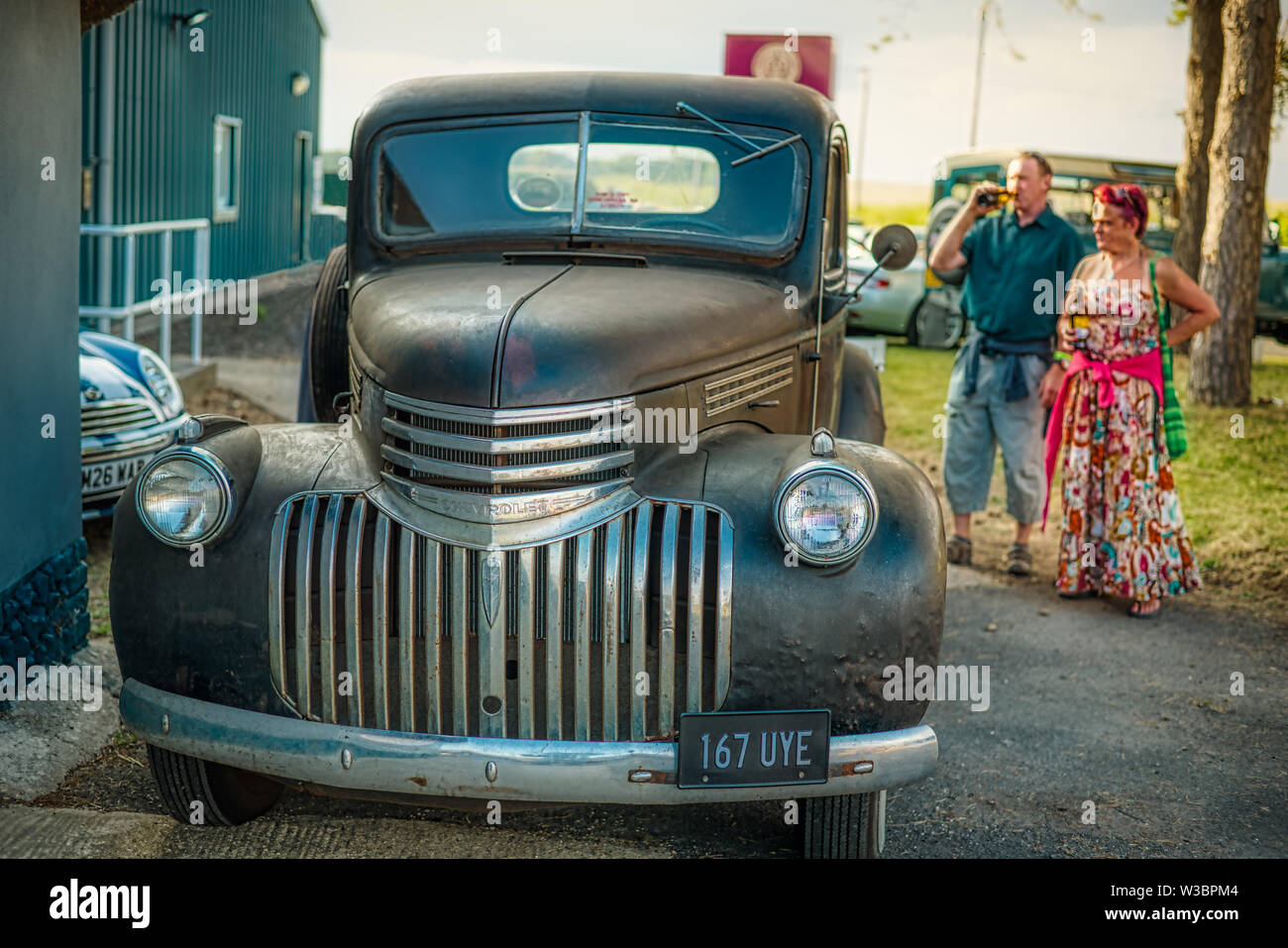 Ratty Pickup truck in der Autofest, Winchester Auto Scheune, Sutton Scotney, Hampshire, Großbritannien Stockfoto