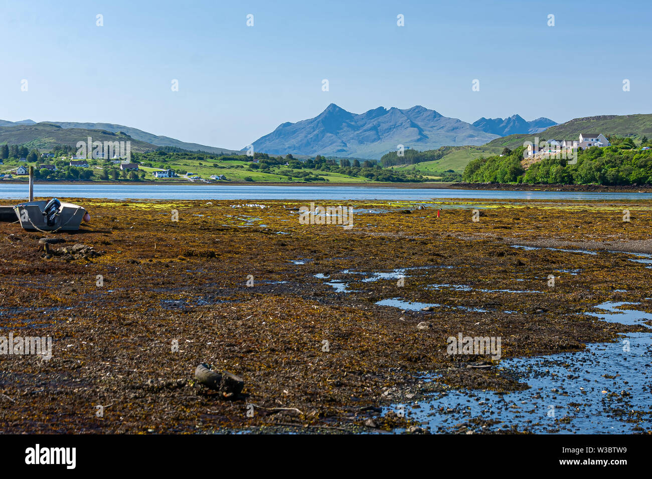Schwarzen Cullins, Sligachan, Isle Of Skye, Schottland Stockfoto