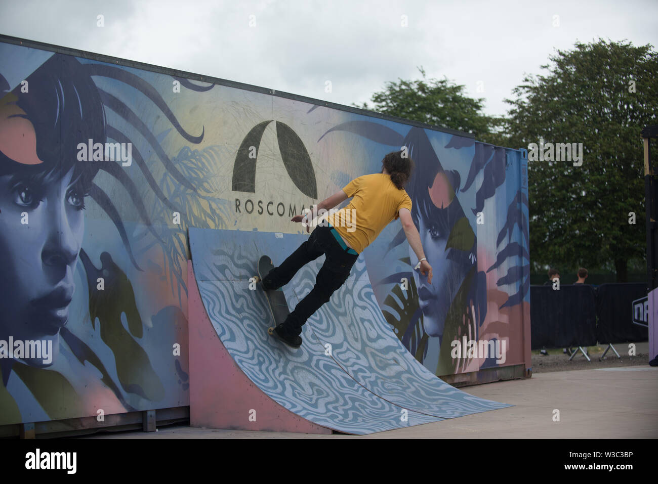 Die Skateboarder im 2019 NASS Festival Stockfoto
