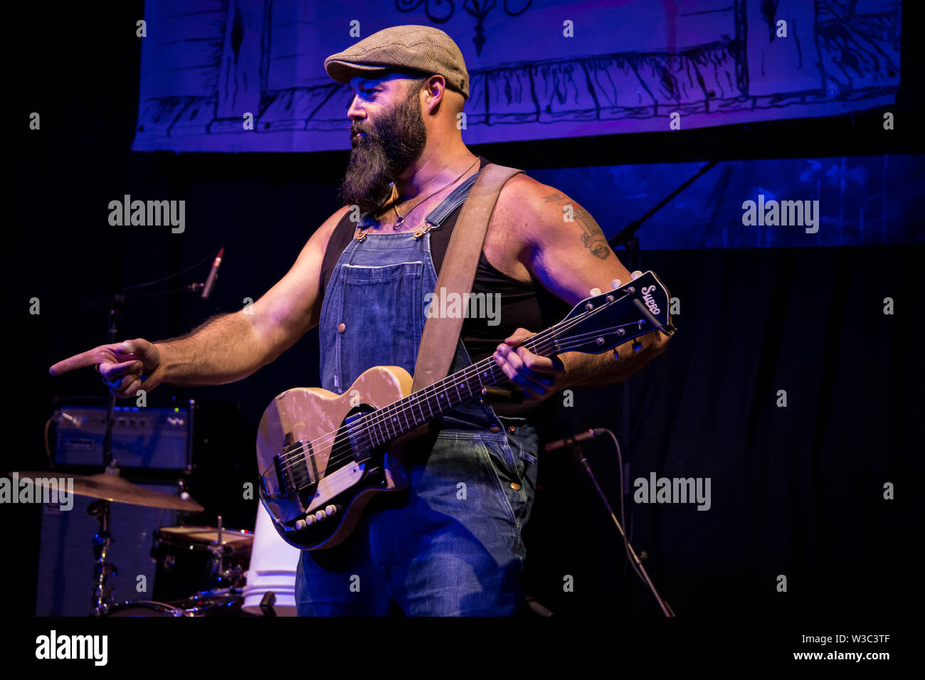 Der reverend Peyton's Big damn Band live auf Band auf der Wand Manchester 8. Juli 2019 Stockfoto