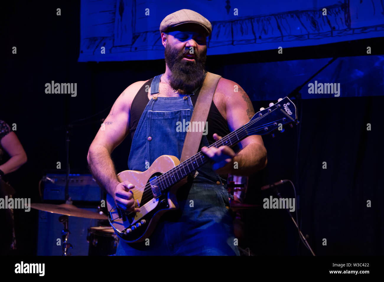 Der reverend Peyton's Big damn Band live auf Band auf der Wand Manchester 8. Juli 2019 Stockfoto