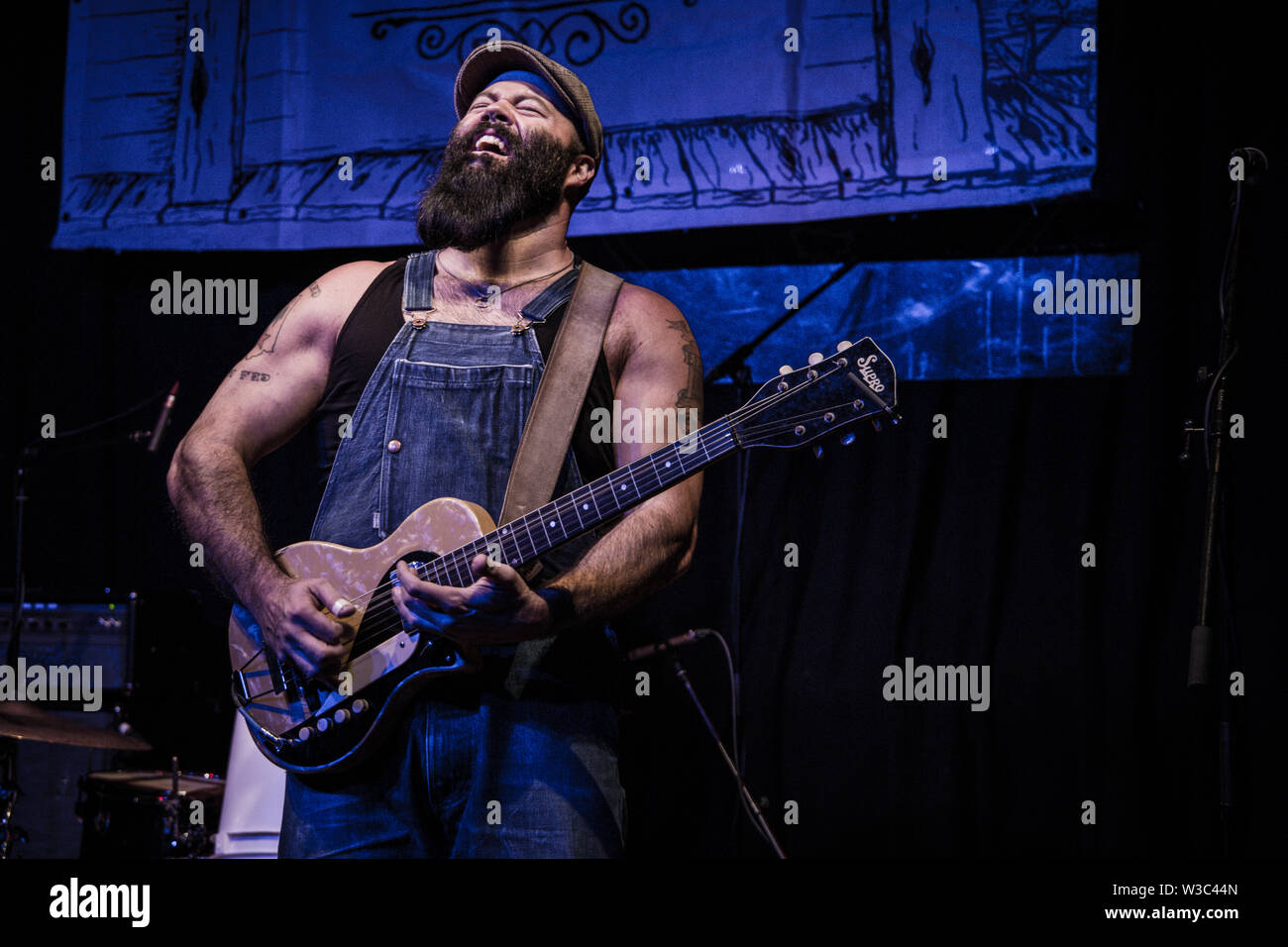 Der reverend Peyton's Big damn Band live auf Band auf der Wand Manchester 8. Juli 2019 Stockfoto