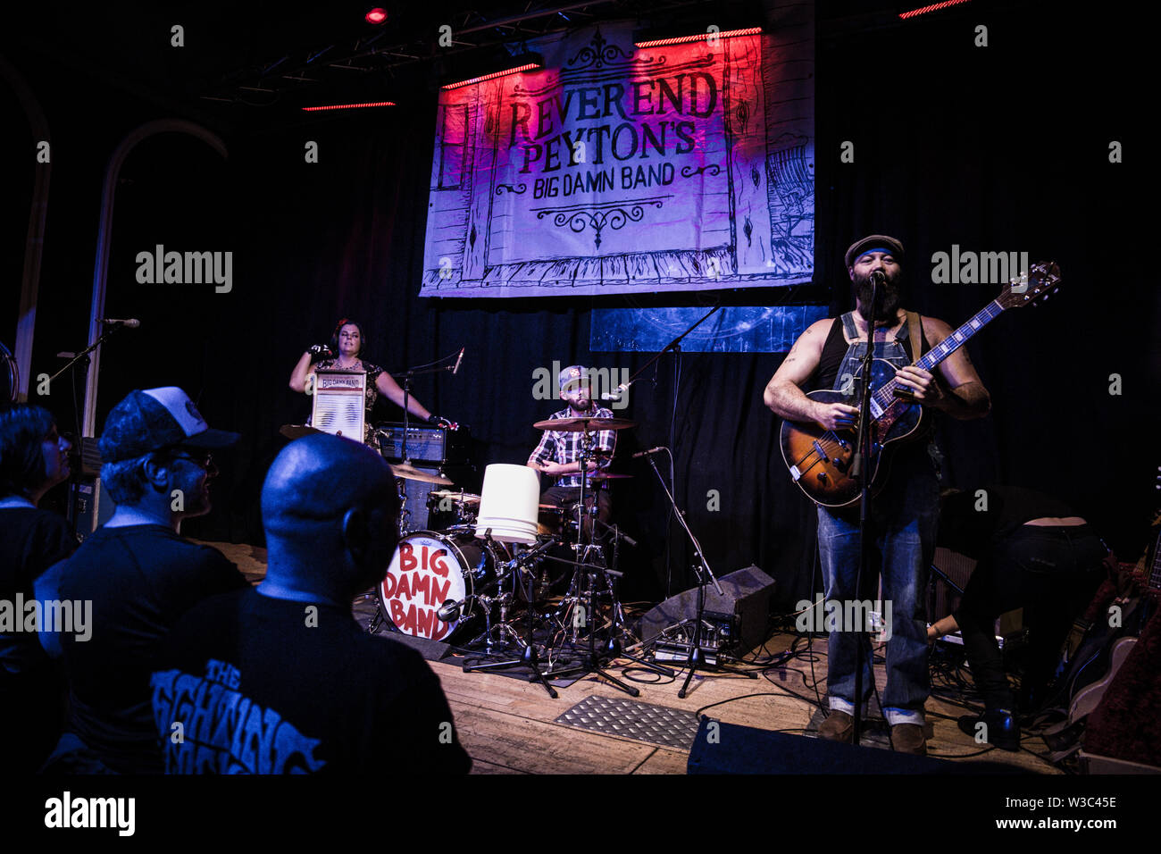 Der reverend Peyton's Big damn Band live auf Band auf der Wand Manchester 8. Juli 2019 Stockfoto