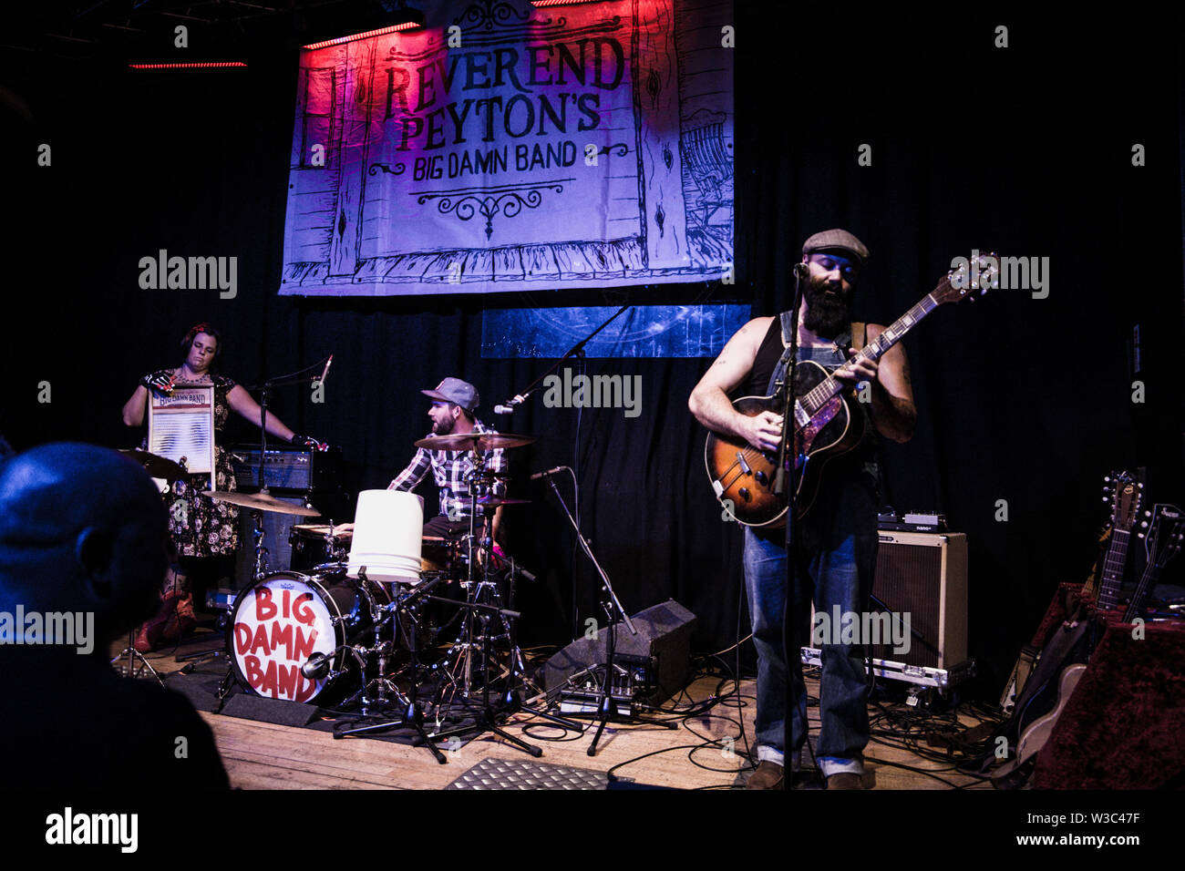 Der reverend Peyton's Big damn Band live auf Band auf der Wand Manchester 8. Juli 2019 Stockfoto