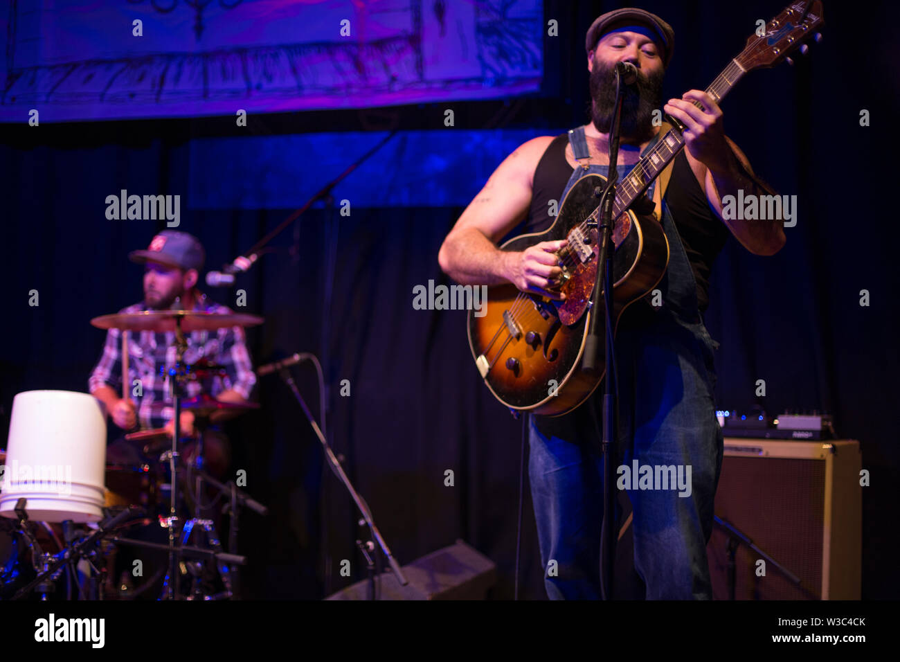 Der reverend Peyton's Big damn Band live auf Band auf der Wand Manchester 8. Juli 2019 Stockfoto