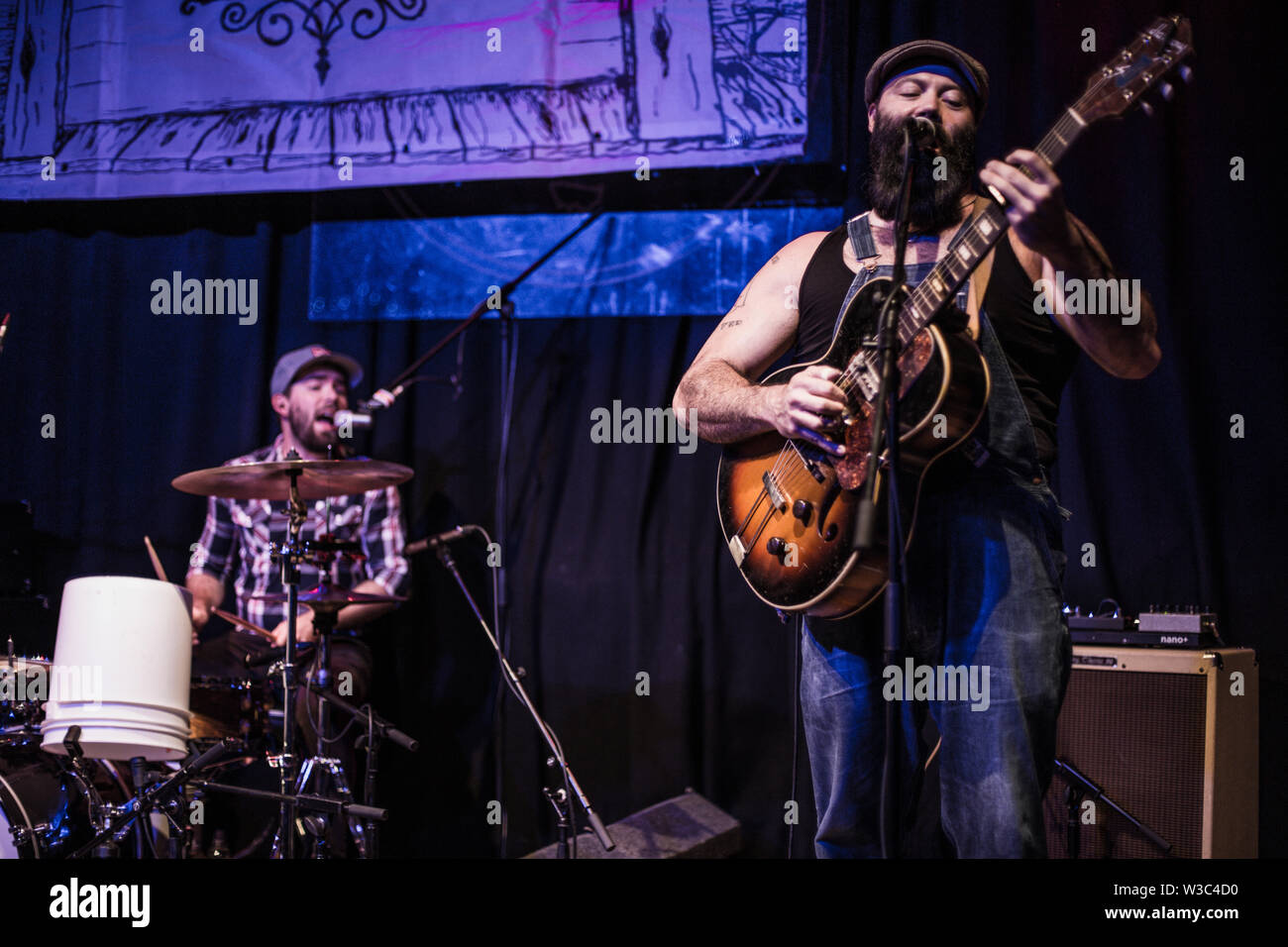 Der reverend Peyton's Big damn Band live auf Band auf der Wand Manchester 8. Juli 2019 Stockfoto