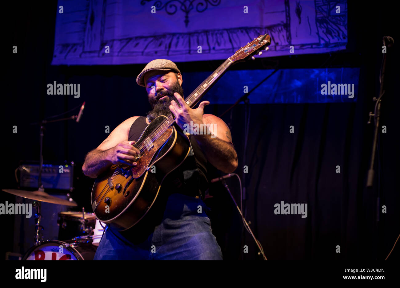 Der reverend Peyton's Big damn Band live auf Band auf der Wand Manchester 8. Juli 2019 Stockfoto