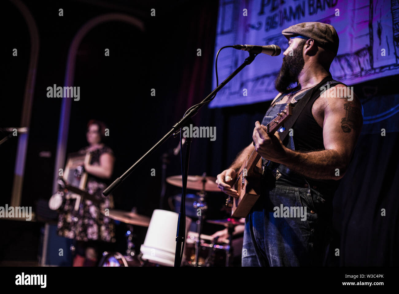 Der reverend Peyton's Big damn Band live auf Band auf der Wand Manchester 8. Juli 2019 Stockfoto