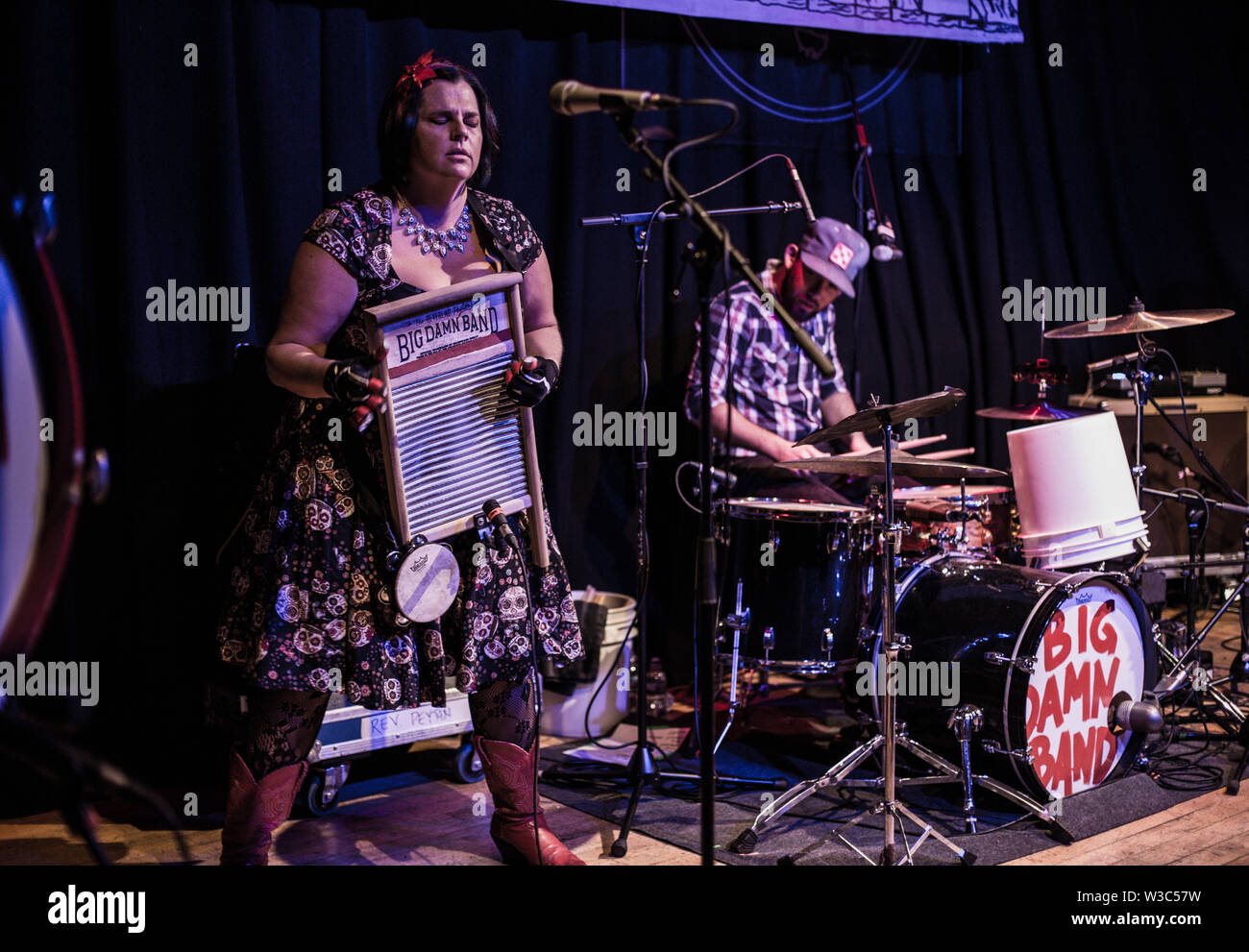Der reverend Peyton's Big damn Band live auf Band auf der Wand Manchester 8. Juli 2019 Stockfoto