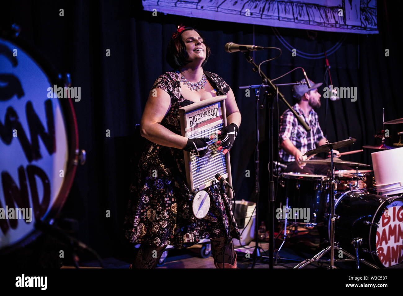 Der reverend Peyton's Big damn Band live auf Band auf der Wand Manchester 8. Juli 2019 Stockfoto