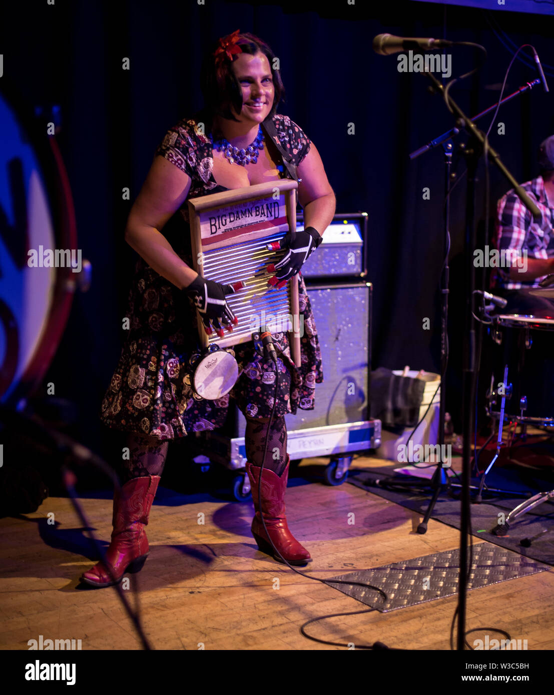 Der reverend Peyton's Big damn Band live auf Band auf der Wand Manchester 8. Juli 2019 Stockfoto