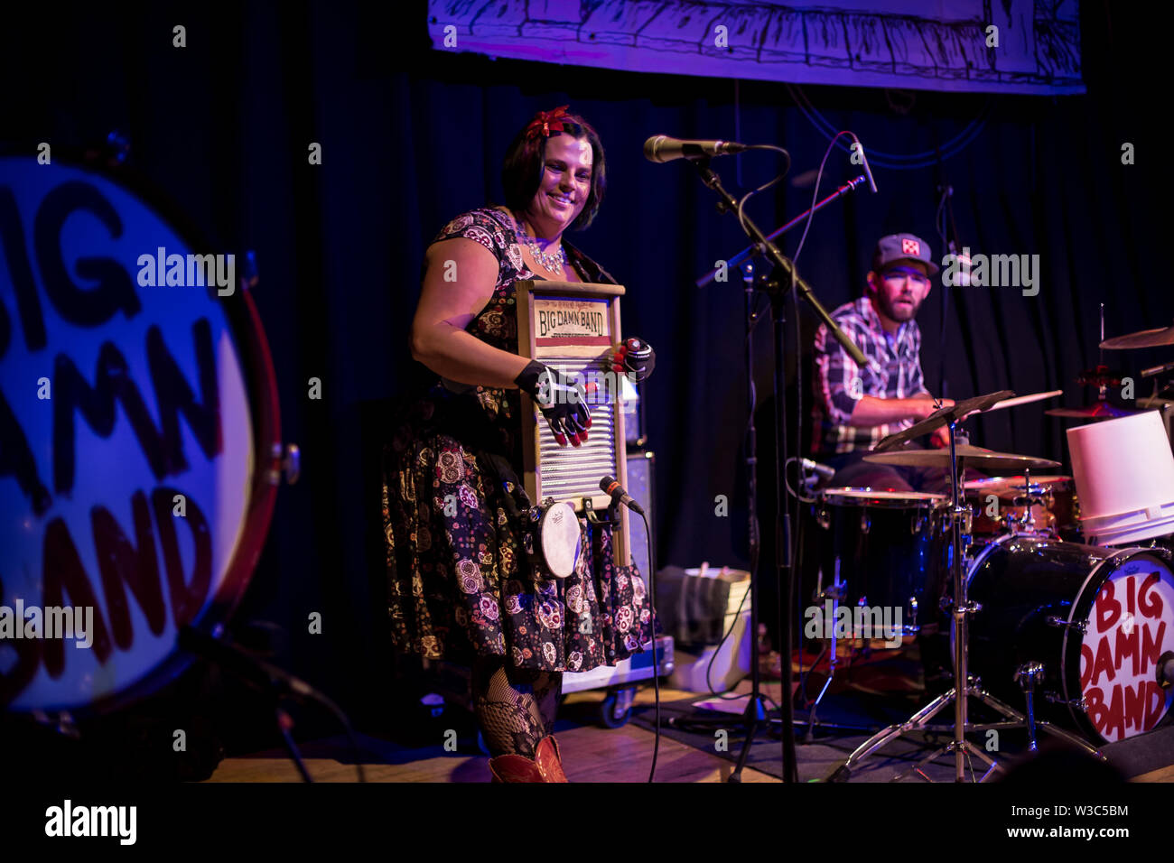 Der reverend Peyton's Big damn Band live auf Band auf der Wand Manchester 8. Juli 2019 Stockfoto