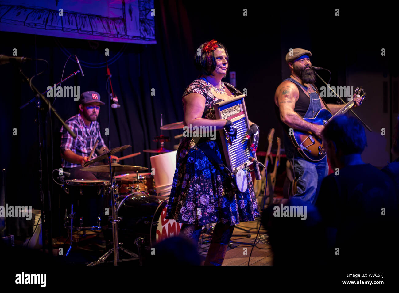 Der reverend Peyton's Big damn Band live auf Band auf der Wand Manchester 8. Juli 2019 Stockfoto