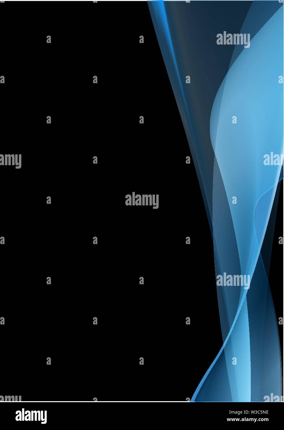 Dark Blue abstract vector Rauch Hintergrund Stock Vektor