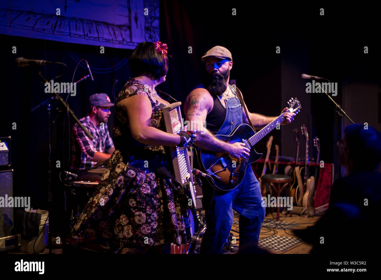 Der reverend Peyton's Big damn Band live auf Band auf der Wand Manchester 8. Juli 2019 Stockfoto