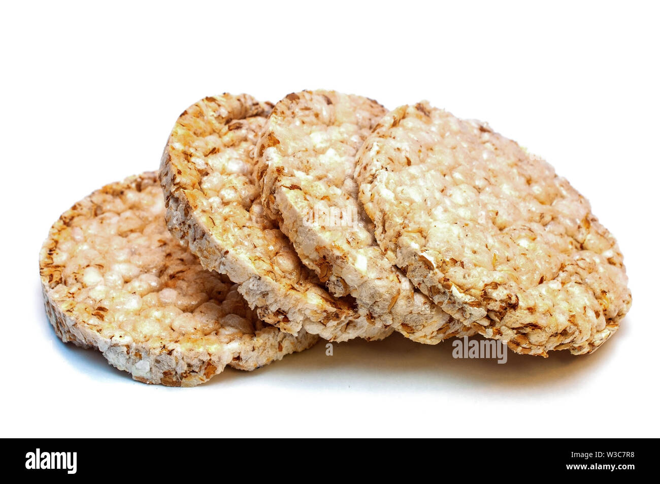 Diätetische Brote isoliert auf weißem Stockfoto