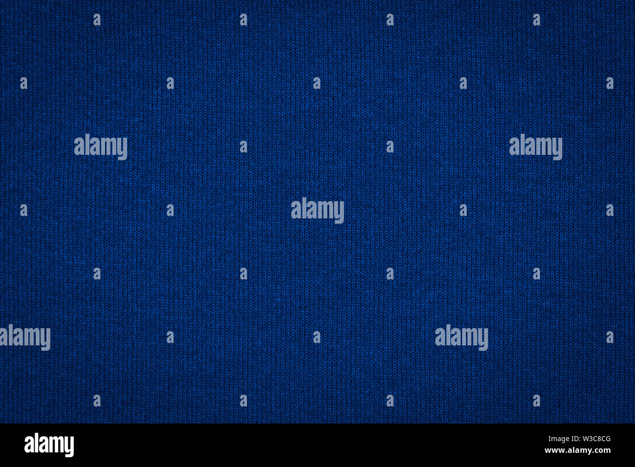 Textur von echten Dunkelblau Strick, Background. Stockfoto
